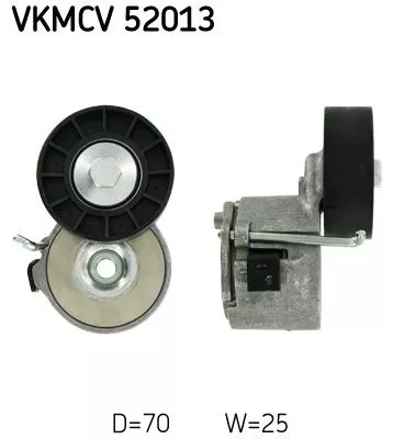 SKF Belt Tensioner, V-ribbed belt (VKMCV52013)