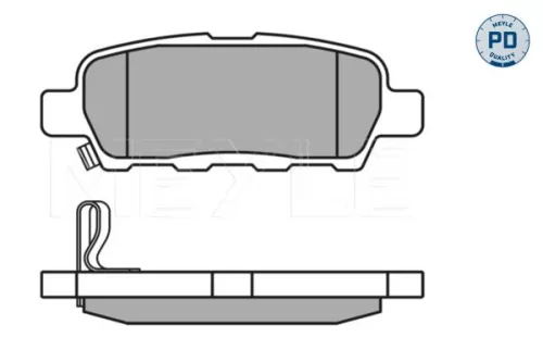 MEYLE Brake Pad Set, disc brake (0252387114/PD)