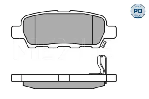 MEYLE Brake Pad Set, disc brake (0252387114/PD)
