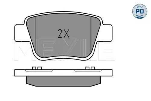 MEYLE Brake Pad Set, disc brake (0252362016/PD)