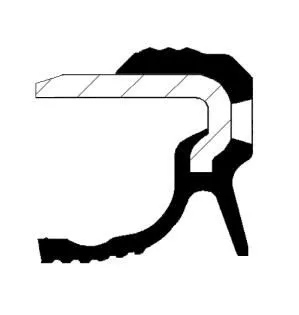 CORTECO Shaft Seal, crankshaft (19036715B)