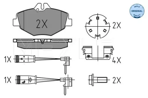 MEYLE Brake Pad Set, disc brake (0252374320/W)