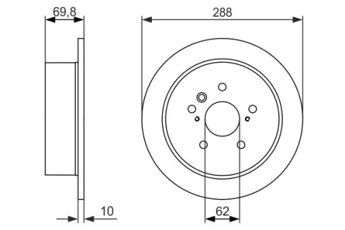 BOSCH Brake Disc (0986479614)