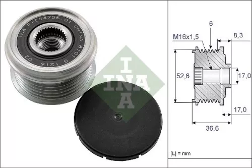 Alternator Freewheel Clutch