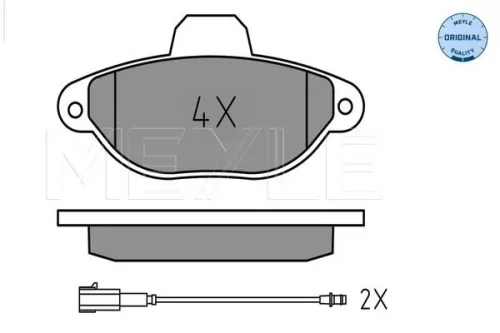MEYLE Brake Pad Set, disc brake (0252143616)