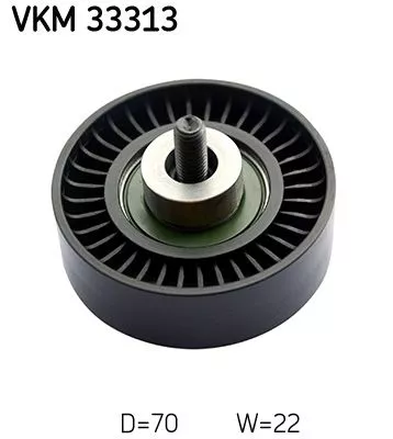 Deflection/Guide Pulley, V-ribbed belt