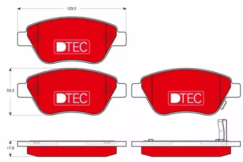 TRW Brake Pad Set, disc brake (GDB1700DTE)