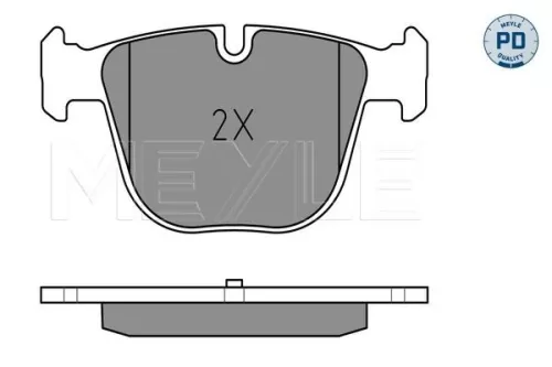 MEYLE Brake Pad Set, disc brake (0252373017/PD)