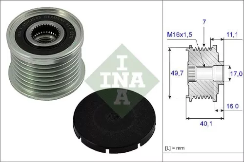 Schaeffler INA Alternator Freewheel Clutch (535002110)