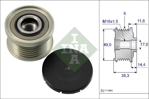 Alternator Freewheel Clutch