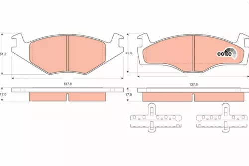 Brake Pad Set, disc brake