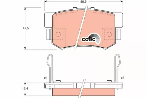 Brake Pad Set, disc brake