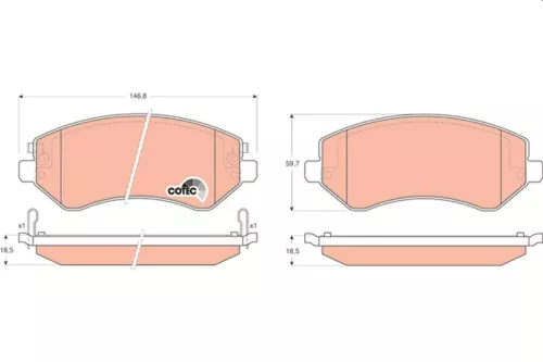 Brake Pad Set, disc brake