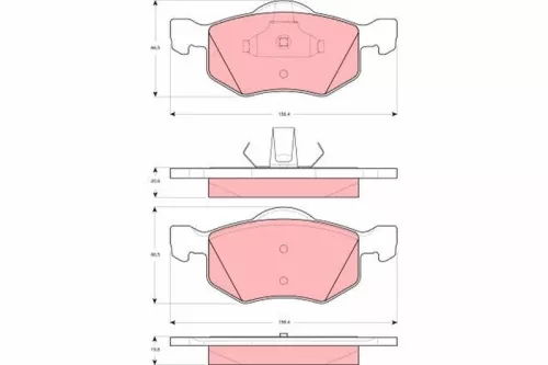 TRW Brake Pad Set, disc brake (GDB1497)