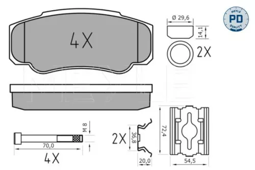 Brake Pad Set, disc brake