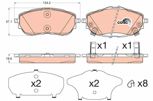 Brake Pad Set, disc brake