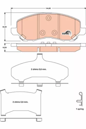 Brake Pad Set, disc brake