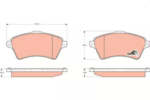 Brake Pad Set, disc brake