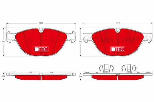 TRW Brake Pad Set, disc brake (GDB1728DTE)
