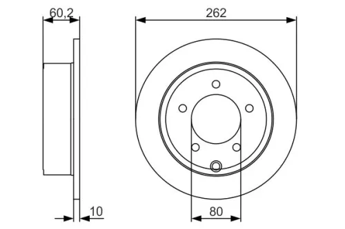 BOSCH Brake Disc (0986479A39)