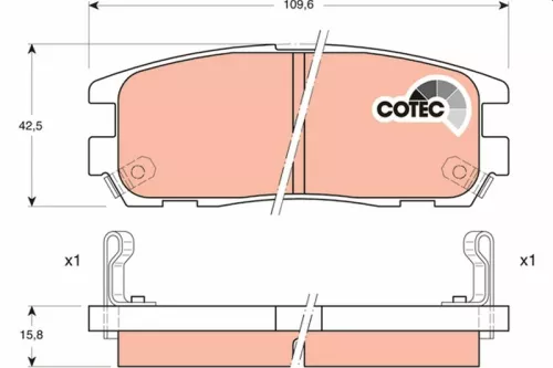 Brake Pad Set, disc brake