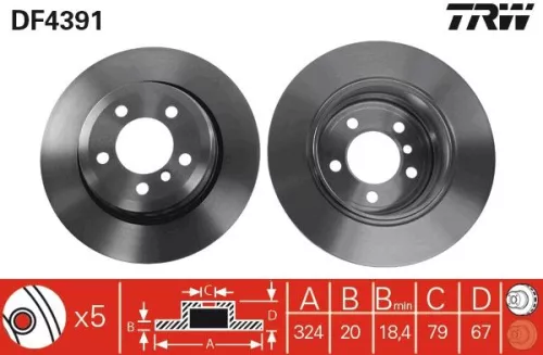 TRW Brake Disc (DF4391)