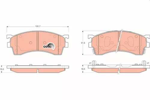 Brake Pad Set, disc brake