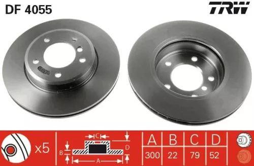 TRW Brake Disc (DF4055)