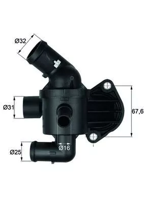 MAHLE Thermostat, coolant (TI1587)
