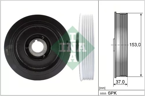 Schaeffler INA Belt Pulley, crankshaft (544005810)
