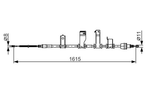 BOSCH Cable Pull, parking brake (1987482349)