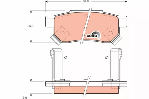 Brake Pad Set, disc brake