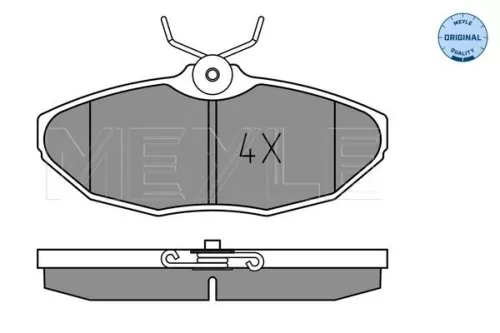 MEYLE Brake Pad Set, disc brake (0252342417)