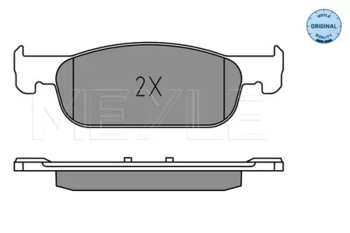 MEYLE Brake Pad Set, disc brake (0252252517)