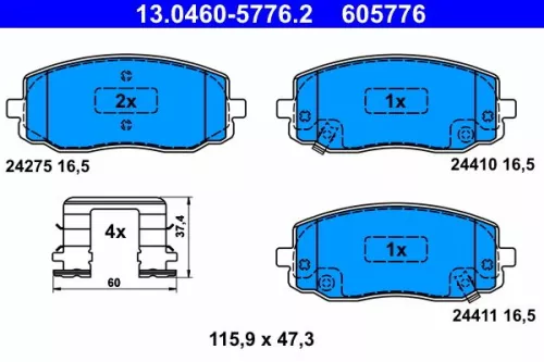 Brake Pad Set, disc brake