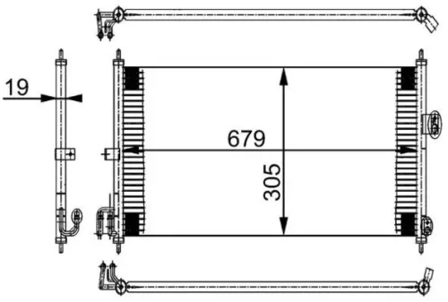 MAHLE Condenser, air conditioning (AC252000S)