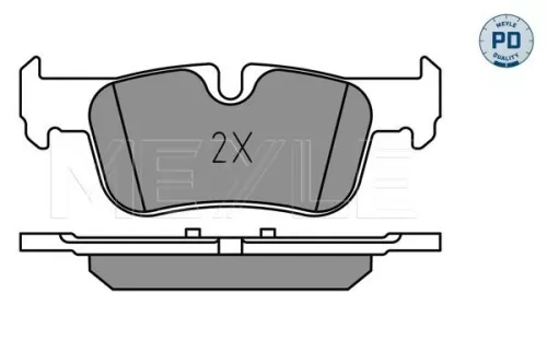 MEYLE Brake Pad Set, disc brake (0252533116/PD)