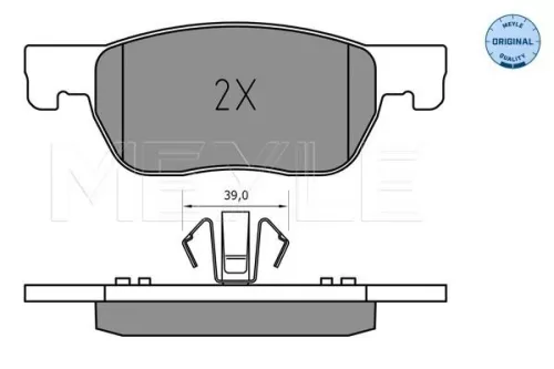 MEYLE Brake Pad Set, disc brake (0252234220)