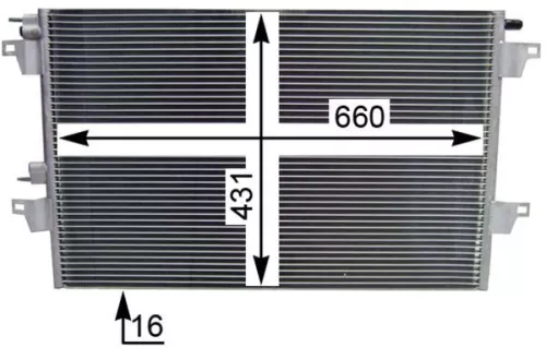 MAHLE Condenser, air conditioning (AC365000S)