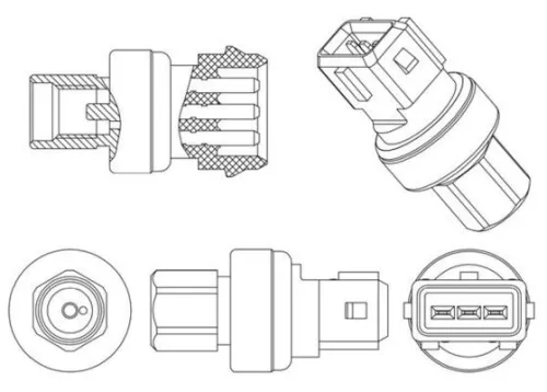 MAHLE Pressure Switch, air conditioning (ASE14000P)