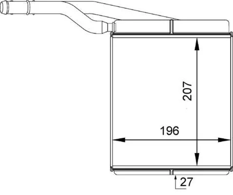 MAHLE Heat Exchanger, interior heating (AH143000P)