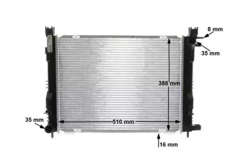MAHLE Radiator, engine cooling (CR2166000S)