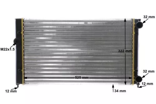 MAHLE Radiator, engine cooling (CR366000S)