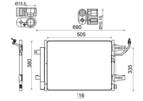 Condenser, air conditioning