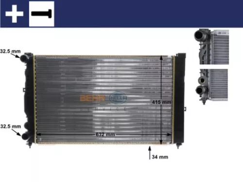 Radiator, engine cooling
