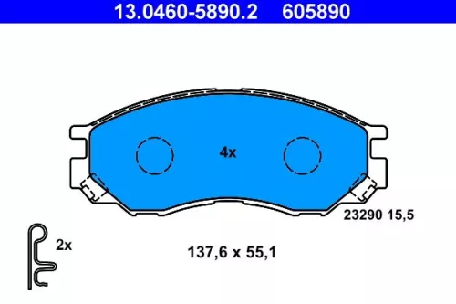 Brake Pad Set, disc brake