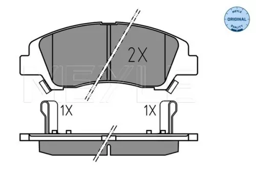 MEYLE Brake Pad Set, disc brake (0252597617)