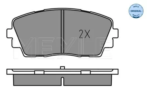 MEYLE Brake Pad Set, disc brake (0252536516)