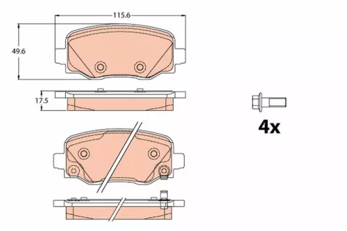 Brake Pad Set, disc brake