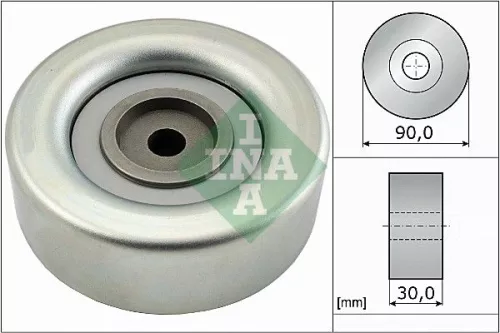 Deflection/Guide Pulley, V-ribbed belt